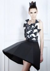 Evening short paper dress