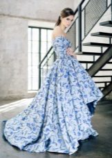 Evening dress short front long back