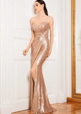  evening dress case with a slit