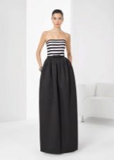 Evening dress white and black by Rosa Clara