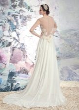 Wedding dress from the collection of Hellas with an open back