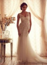Wedding dress from Anna Campbell's Gossamer collection with transparent straps