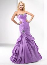 Purple evening dress