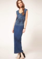 Denim Straight Floor Dress