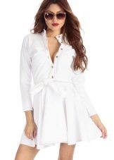 White denim dress