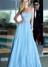 Blue evening dress
