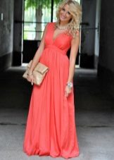 Coral dress maximum length