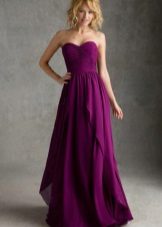 Fuchsia dress with a deep shade