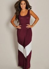 Claret-white dress
