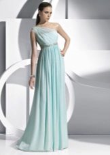 Greek dress with one shoulder