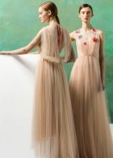 Chiffon A-Silhouette Dress