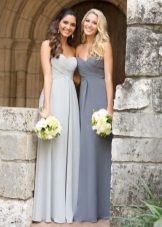 Dresses of different shades of gray