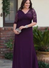 Lacy dress evening for the full