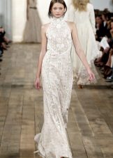 Crochet long crochet dress with American armhole