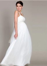 The dress on the straps is white for pregnant women.