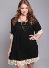 Black tunic for full girls