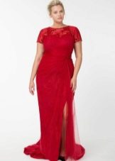 Red dress for fat belly