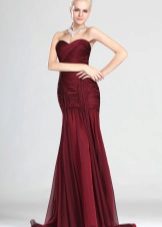 Burgundy dress for blonde
