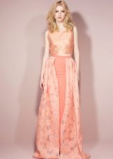 peach dress for blonde