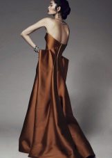 Orange brown dress
