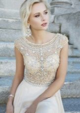 Milk dress with lace top