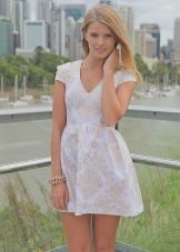 Milky color dress for blonde