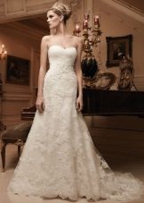 Long evening dress milky