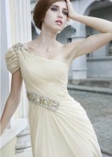 Milky dress for brunettes