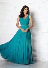 Dress with seaweed draping maximum length