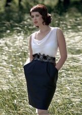 White Top Sheath Dress