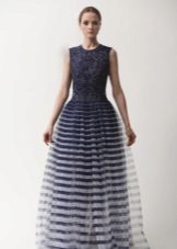 Striped organza dress