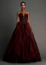 Claret Dress by Vera Wong