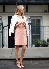 Peach short dress with jacket