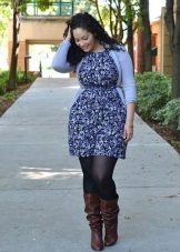 Dress for full with a high waist