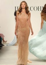 Flesh-colored disco dress