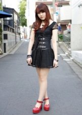 Hard rock dress with leather corset