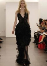 Wedding dress in black color