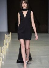 Cocktail dress with a train scarf