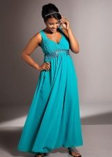 Evening dress in the Greek style for the full