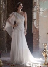 Wedding dress with lace greek
