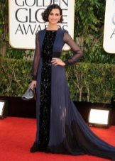 Dark blue as long as possible dress