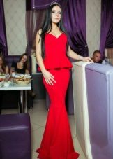 Beautiful red dress with basky