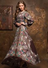 Long dress in Russian style