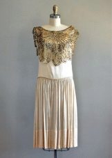 Vintage dress with gold decoration