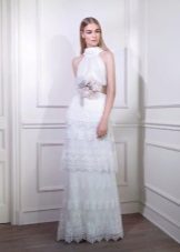 Evening dress in vintage style multi-tiered