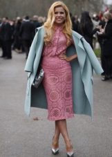 Lace Pink Midi Dress