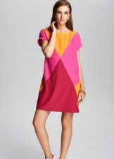 Pink and yellow dress