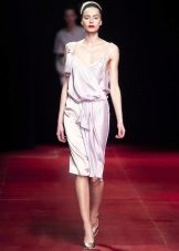 Silk dress combination beige