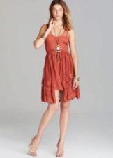 Terracotta Mini Length Dress