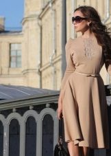 Beige dress closed